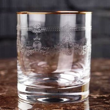 Стакан для виски "Saint Jacques Whisky Glass With Gold"
